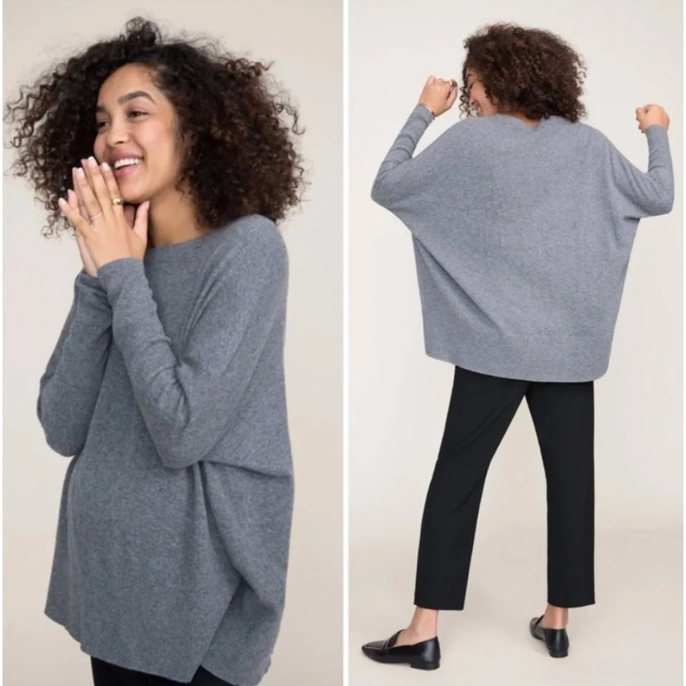 HATCH Nadine Sweater Gray 100% Cashmere Oversized Women's One‎ Size Maternity
